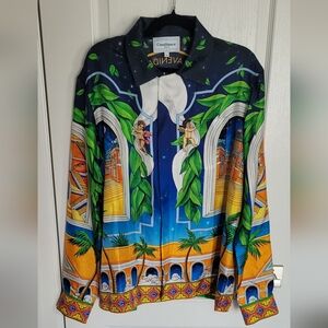 New Casablanca silk shirt size medium.